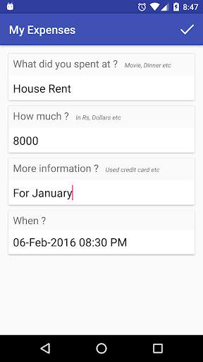 My Expenses screenshot 4