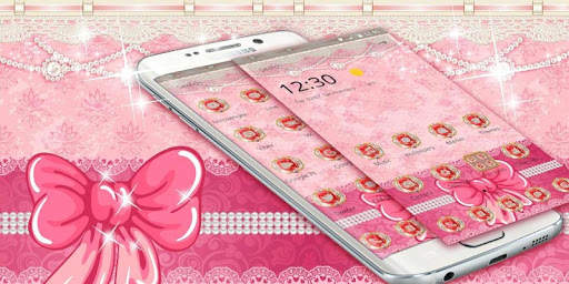 Pink Diamond Rose Theme screenshot 1
