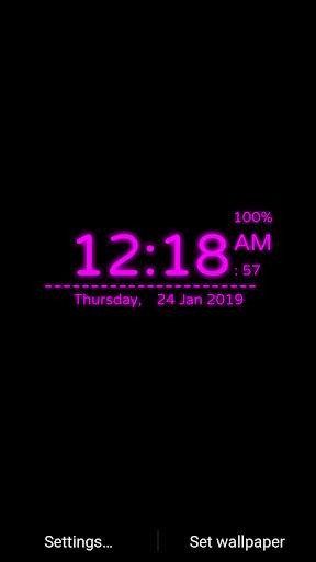 Digi Clock Live Wallpaper screenshot 7