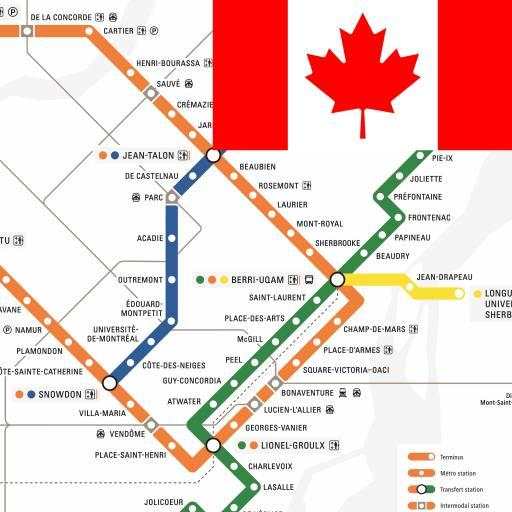 MONTREAL METRO/BUS/STM/EXO MAP OFFLINE 1