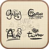 Notes style Icon theme 1.0