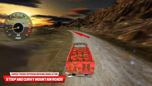 Cargo Truck Offroad Driving Simulator-Hill Station screenshot 3