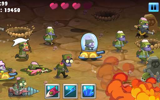 Zombie Smasher: War Defense Games screenshot 4
