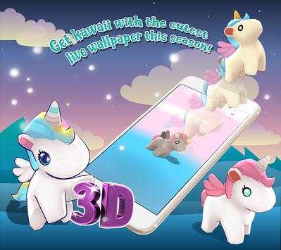 Unicorn Live Wallpaper Free screenshot 3