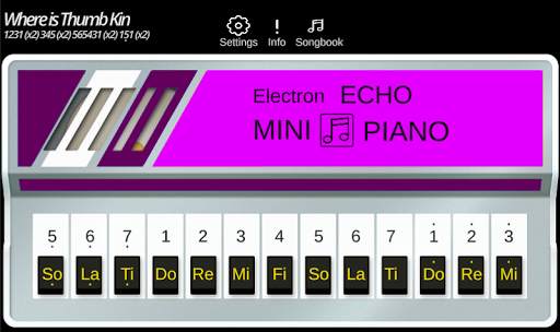 Electron Echo Mini Piano स्क्रीनशॉट 1
