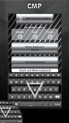 Black and White Keyboard screenshot 2