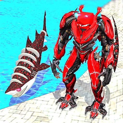 Warrior Robot Shark Game:Angry Shark Simulator App 1.5