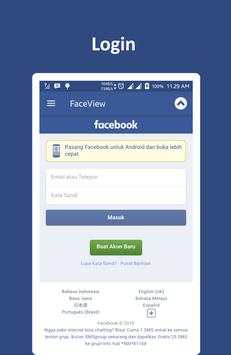 FaceView Lite (Facebook) screenshot 1