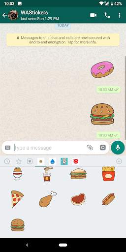 Food Stickers For WhatsApp - WAStickerApps screenshot 6