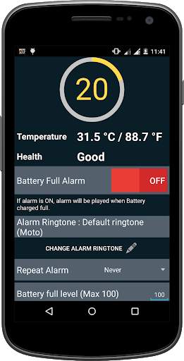 Battery Full screenshot 2