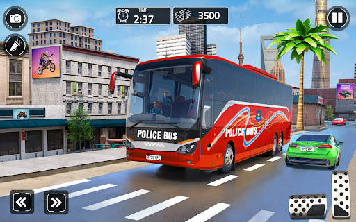 US Police Bus Simulator Game screenshot 1