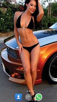 Sexy Girl Car Models Wallpaper screenshot 3