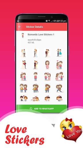 WA Love Stickers for WhatsApp screenshot 2