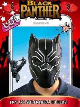 Black Panther Mask Photo Editor 3 تصوير الشاشة