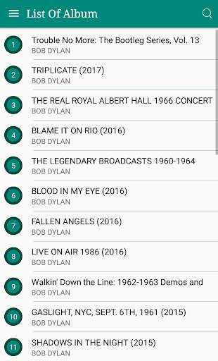 BOB DYLAN Songs Lyrics screenshot 1