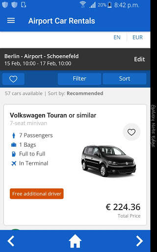 Airport Car Rentals स्क्रीनशॉट 4