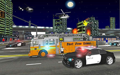 Fire Truck Rescue Driving Sim 3D screenshot 7