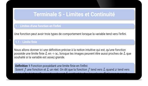 Maths TS : Limites - Continuité screenshot 7