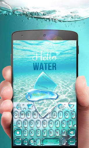 GO Keyboard Theme Water screenshot 1