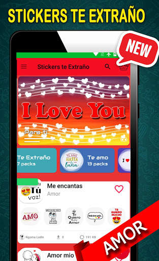 Stickers I miss you for Whatsapp screenshot 2