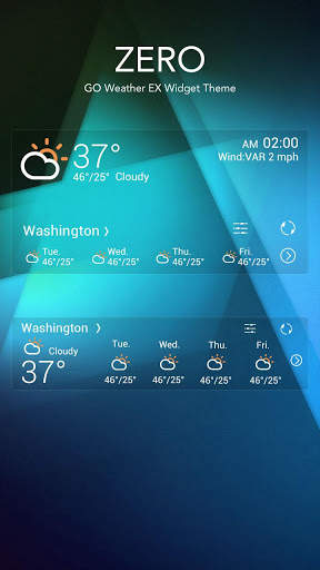 ZERO THEME GO WEATHER screenshot 2