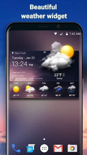 Easy weather forecast app free screenshot 1