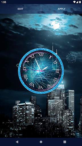Fireworks Clock Live Wallpaper screenshot 6