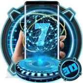 3D Next Tech seven Launcher Theme icon