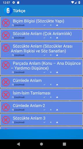 6.Sınıf Testleri Tüm Dersler 3 تصوير الشاشة