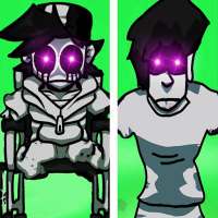 Shaggy Monochrome FNF Mod logo
