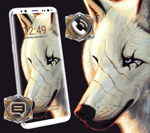 White Wolf Launcher Theme screenshot 4