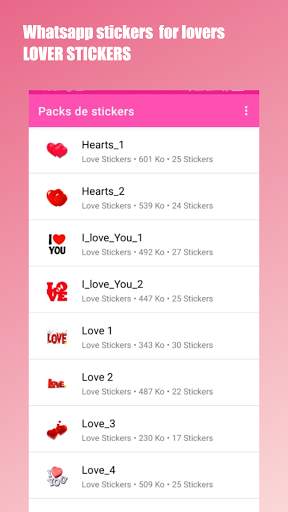 استيكرز حب و غرام Whatsapp screenshot 1