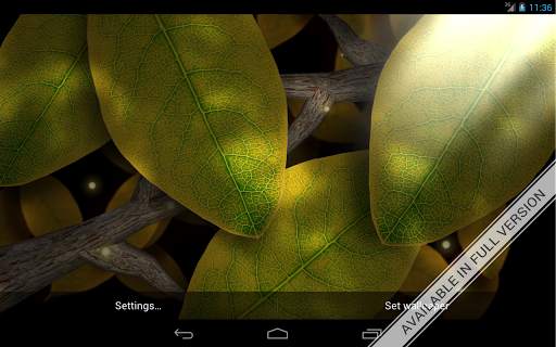 Tap Leaves Free Live Wallpaper screenshot 13