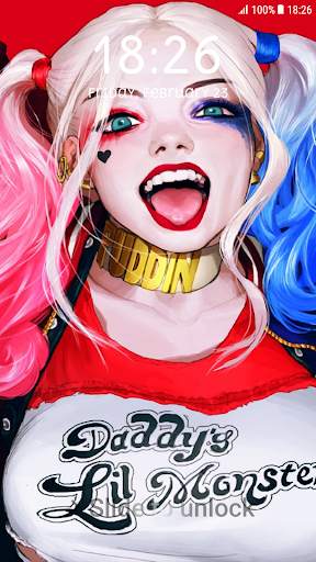 Harley Quin Pattern Lock Screen 3 تصوير الشاشة