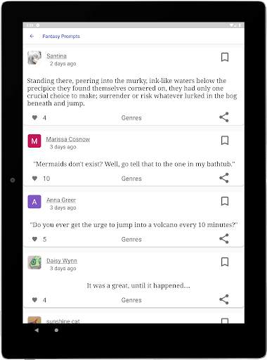 Writing Prompts - An Online Co screenshot 9