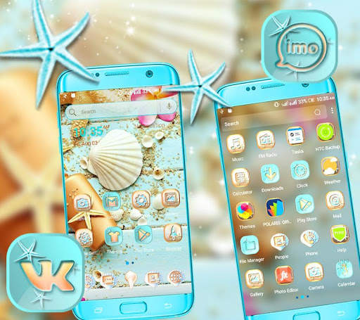 Sea Shell Launcher Theme screenshot 1