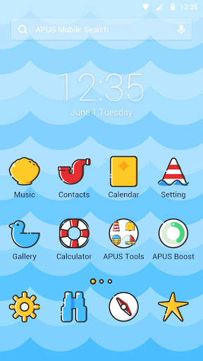 Navigation-APUS Launcher theme screenshot 1