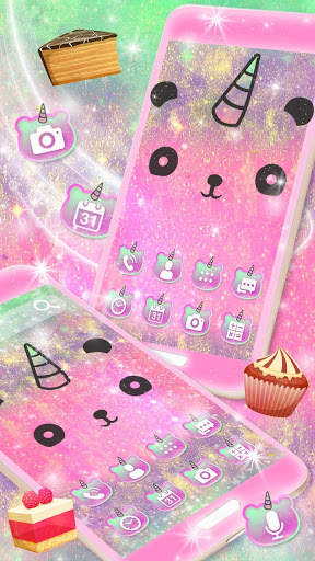 Unicorn Panda Galaxy Themes HD Wallpapers screenshot 2