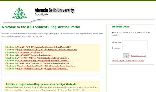 Ahmadu Bello University (ABU) Mobile 1 تصوير الشاشة