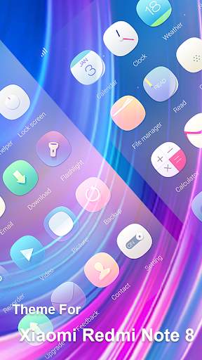 launcher theme for Xiaomi Redmi Note 8 pro screenshot 4
