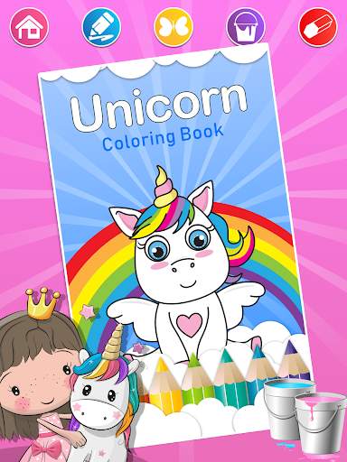 Unicorn Coloring Pages screenshot 7