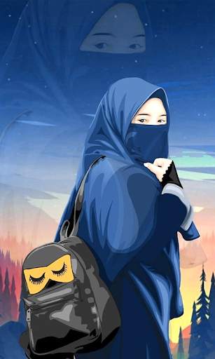 Hijab Cartoon Muslimah Wallpapers screenshot 20