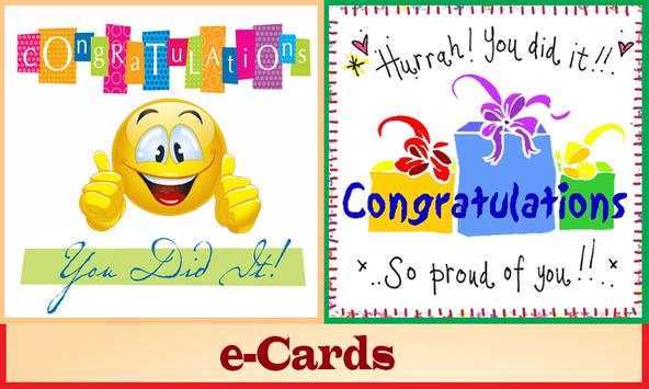 Congratulations: Card & Frame screenshot 1