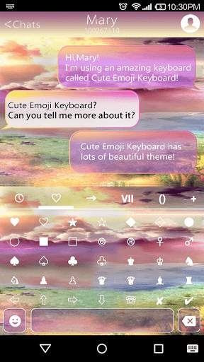 Cute Wallpaper Emoji Keyboard स्क्रीनशॉट 3
