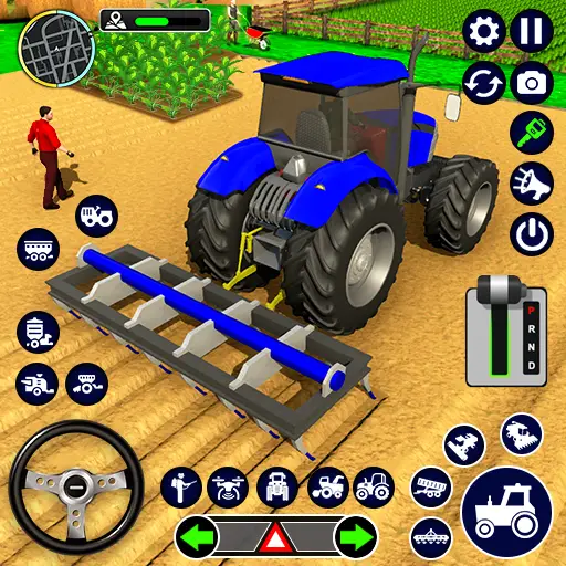 Indian Tractor Driving Games स्क्रीनशॉट 1