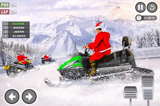Santa Atv Snow Bike Racing 2021 : Quad Bike Race screenshot 6