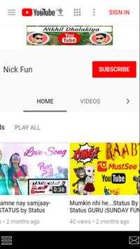 Nick Fun Youtube screenshot 1
