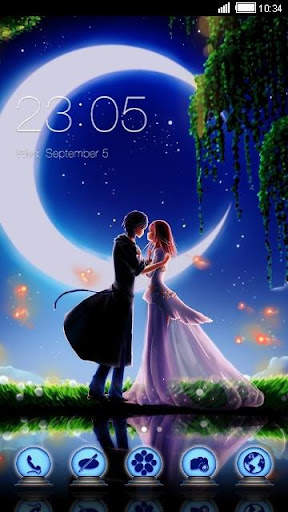Romantic theme:  Moonlight Nig screenshot 1