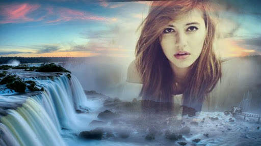 Waterfall Photo Frame 1 تصوير الشاشة