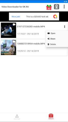 Video downloader for ok.ru screenshot 3